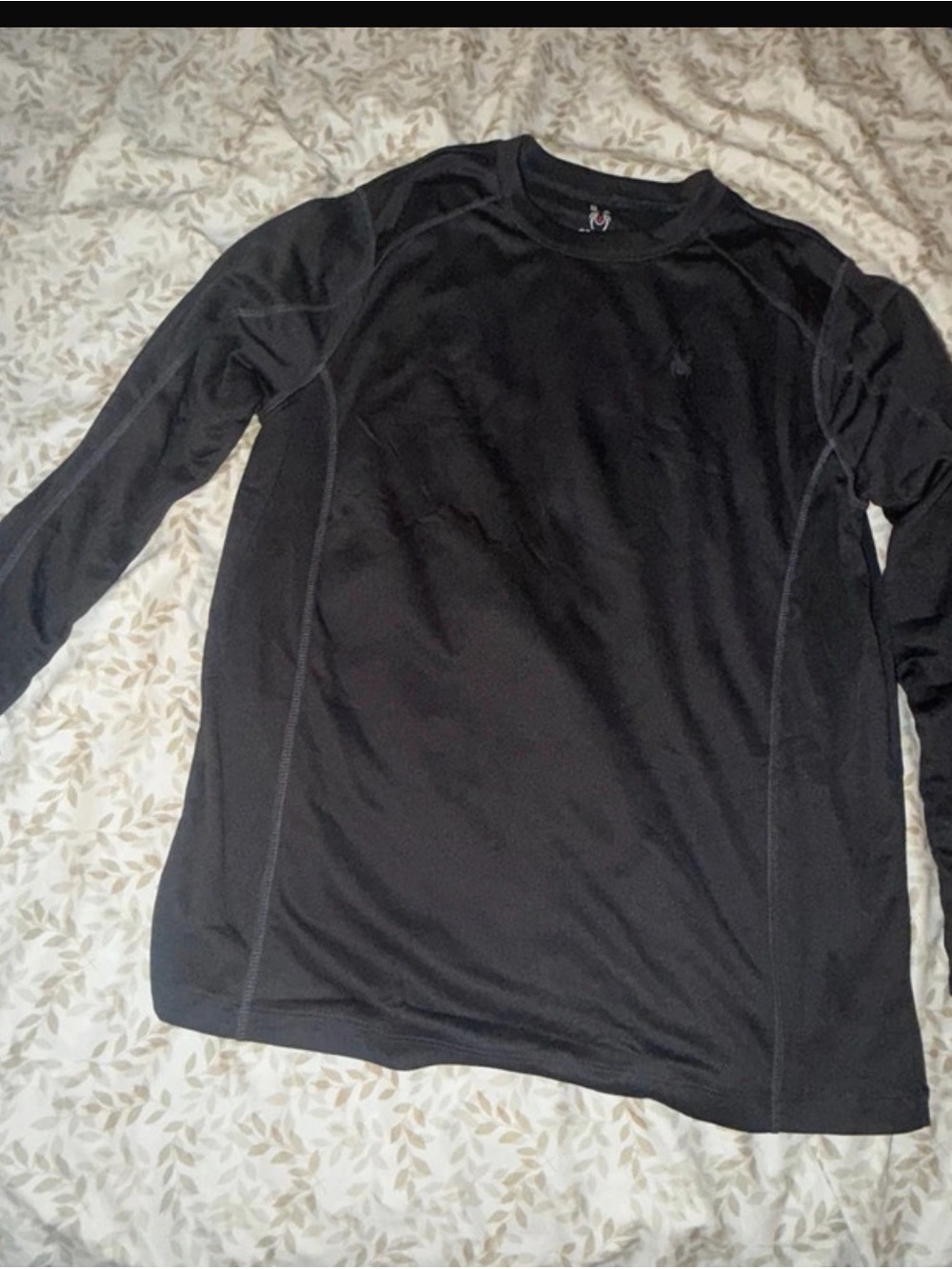 Spyder Black Top with Red Spider Logo